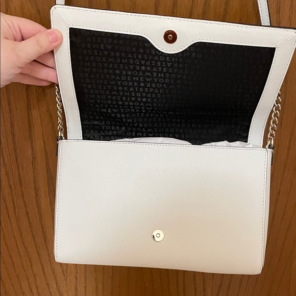 Kate Spade NWOT Elegant Black and White Crossbody Bag - Picture 7 of 15